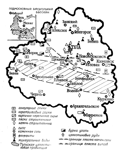 Геология тульской области карта