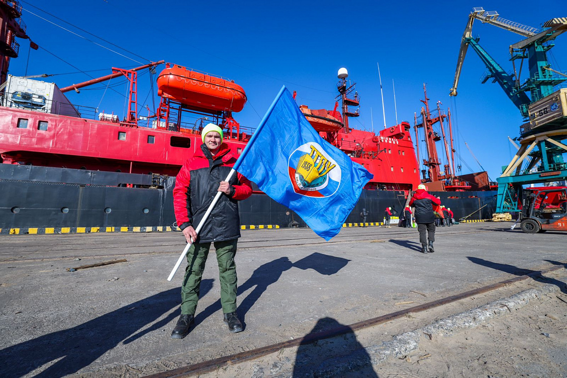Студент Тульского педагогического в арктической экспедиции