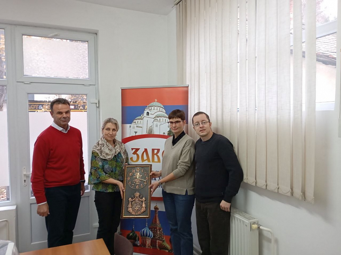 Преподаватели Университета Льва Толстого посетили русско-сербский центр Биелины